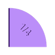 UnitFraction-1over4.stl Unit Fractions, Math Models