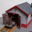 277666606_3038067656508080_5556865751252586104_n.jpg STL file G SCALE (1:24) WESTERN MARYLAND GINGERBREAD SPEEDER SHED・3D printer model to download