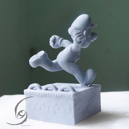 19.jpg Luigi STL 3D print figure