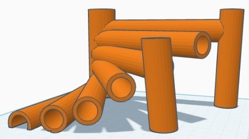 Pipe Stairs 3D model