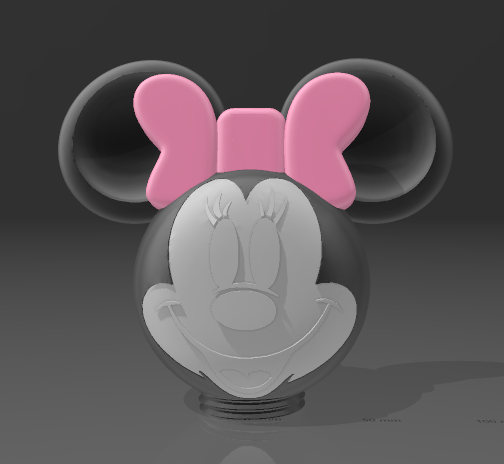 🐁 Minnie and Mickey Mouse bedside lamp Night Light・ STL File for