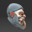 3.png Low Poly Male Dwarf Head - (STL, OBJ, FBX)