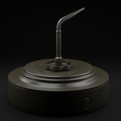 Russian Tm-57 AT mine with Tilt Fuze 3D model