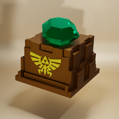 tlozzzcults.png OBJ file The Legend of Zelda emerald keycap・3D print design to download, mojamtz