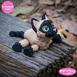 f.jpg PRINT IN PLACE CUTE SIAMESE CAT