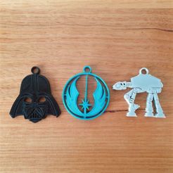C20200822_164053.jpg Free STL file Star Wars Keyrings Keychains・3D printable object to download