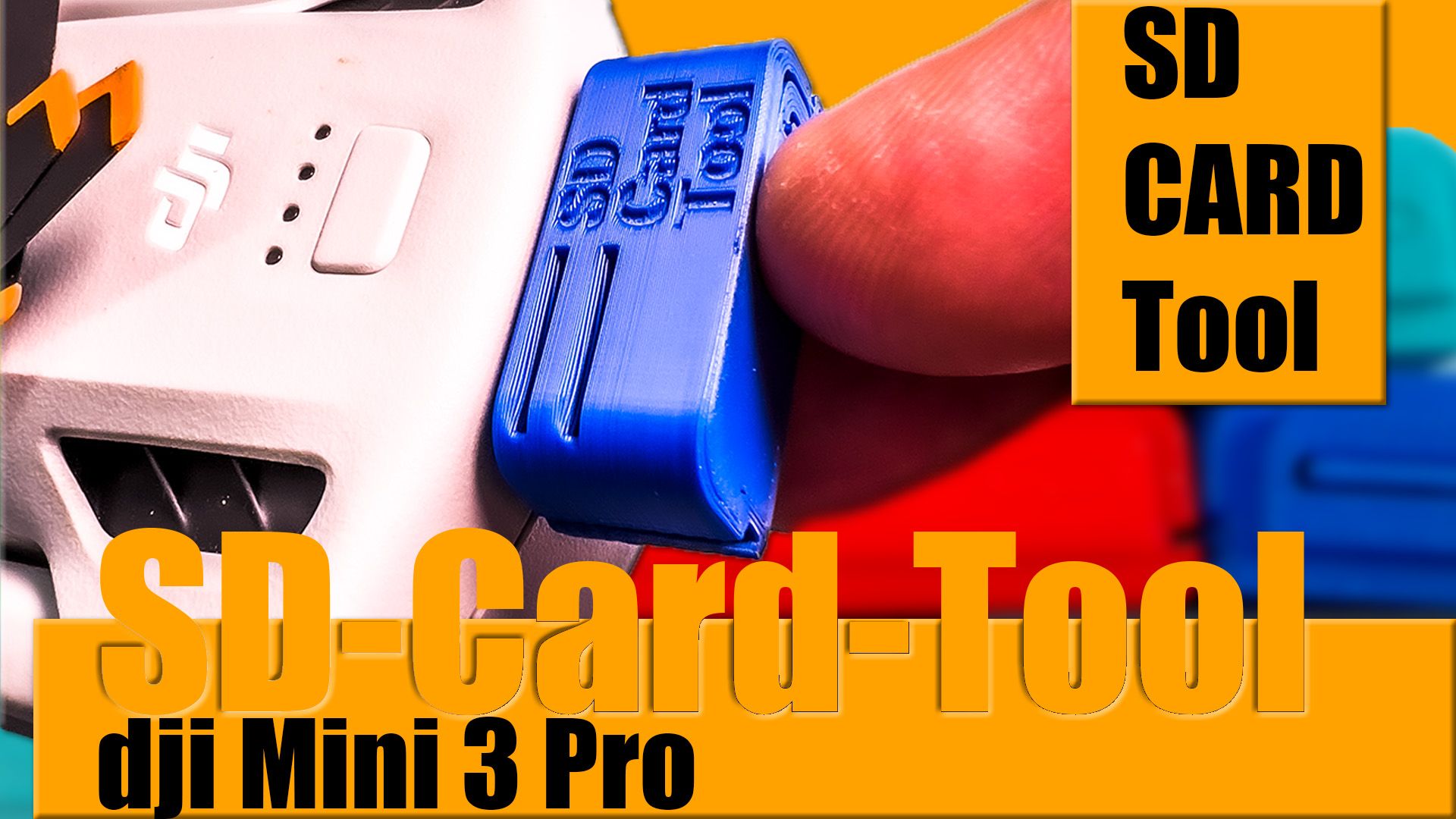 STL file SD Card Tool for dji Mini 3 Pro・3D printing design to download