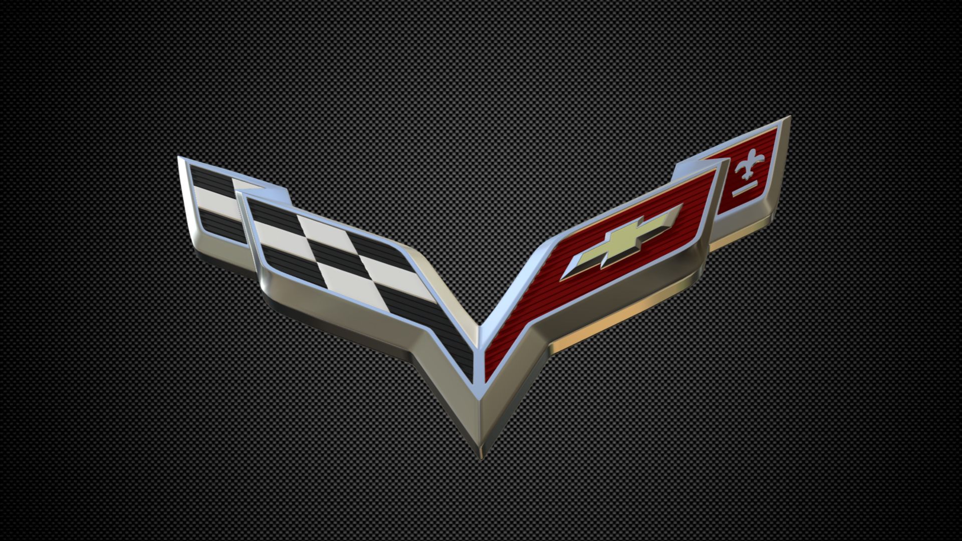 Download Free Obj File Corvette Logo Design To 3d Print Cults