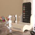 RENDER.264.jpg Phone Speaker Amplifier, Stand and earbuds holder 3 in 1