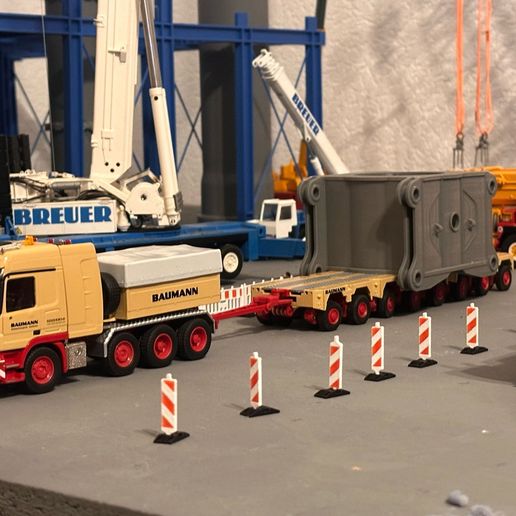 3000t Crawler Crane Liebherrc LR1300 Load Part 3D model