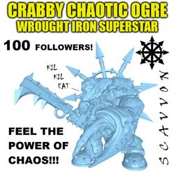00_Crabby.jpg Fichier 3D gratuit Ogre chaotique crabe Superstar en fer forgé・Objet à télécharger et à imprimer en 3D