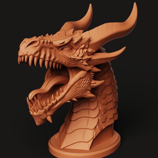 Dragon Head Headphone Stand STL | Beast 3D Print | Gamer Desk Gear