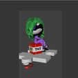 joker figurine tnt final masque au sol.jpg STL file HALLOWEEN JOKER TNT・3D print model to download
