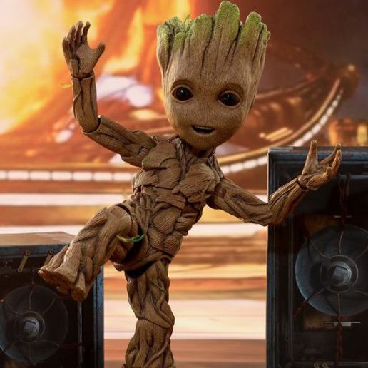 articulated and static groot 3D model