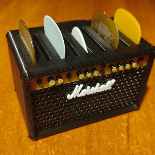 🔊 Marshall Guitar Pick Holder | 9 picks 🔊