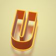 U.jpg All Letters and Numbers - Cookie Cutters