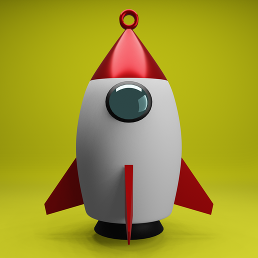 RedRocketKeyChain 3D model