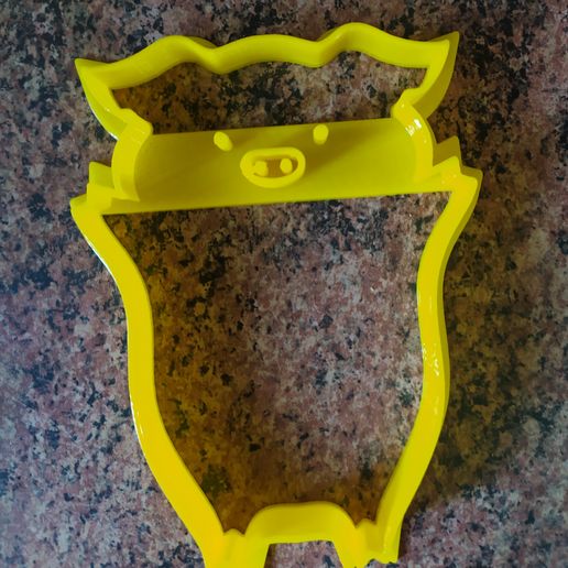 Piggy Cookie Cutter 3D model