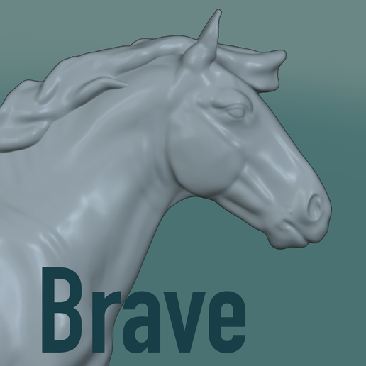 Brave - draft horse - 3D model önizlemesi