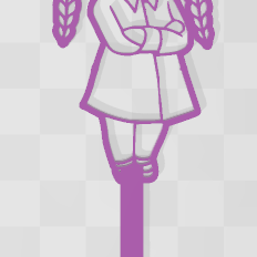 merlina-topper.png STL file TOPPER merlina cake・Template to download and 3D print