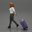 3DG-0006.jpg Fichier 3D 2 Femme d'affaires en chemise et pantalon tirant une valise marchant dans un terminal d'aéroport・Objet imprimable en 3D à télécharger