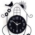 bird house clock.jpg Birds wall clock