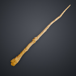 HP_hogwarts_legacy_wand_3Dprint.png Archivo 3D Varita del Legado de Hogwarts (Entera/Calva) Natural・Plan de impresora 3D para descargar