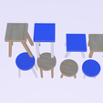stlpck3.png Low Poly Stool Pack