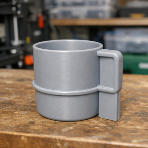 Coffee Cup STL with Custom Supports