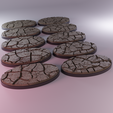 ovw1.png 10x 75x42 mm base with cracked ground (version 3) [+toppers]