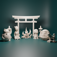 JapanSet02.png japanese lucky creatures