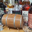 WHISKEY.jpg OAK BARREL CASE FOR WHISKY TASTING GLASS