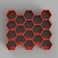 Acrylic paint holder for Honeycomb storage wall by Godof3dprinting_J, Download free STL model
