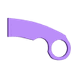 Tactical Karambit body.stl Tactical Karambit Knife ( Prop-Knife ) 1/1 Scale