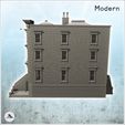 5.jpg Modern brick building with chimney and staircase to the first floor (15) - Downtown Modern WW2 WW1 World War Diaroma Wargaming RPG