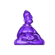 homero.stl Fichier STL gratuit homer buddha・Modèle à télécharger et à imprimer en 3D