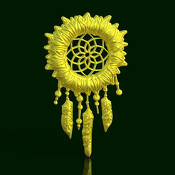 Atrapa-Sueño-III-V2.png Sunny Dreams: Sunflower Touch Dreamcatcher II