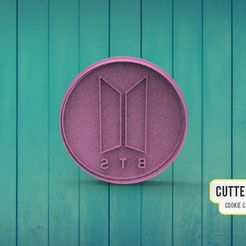 | CUTTERDESIGN COOKIE CUTTER MAKER Fichier STL Logo BTS・Objet imprimable en 3D à télécharger