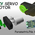 DIY SERVO Parametric/No MCU DIY Servo motor model - Parametric