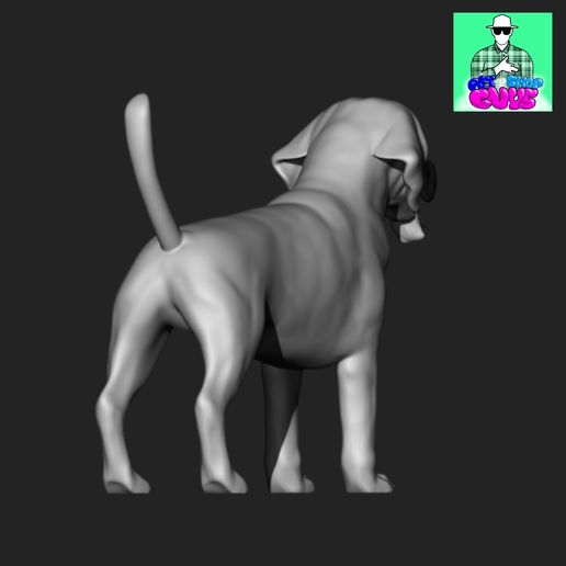 Télécharger fichier STL Chien de race Beagle • Modèle pour imprimante ...