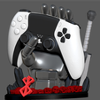 11.png GUTS HAND WITH PUCK BERSERK PS4 PS5 CONTROLLER HOLDER FANTASY CHARACTER 3d print
