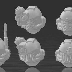 Deva heads.JPG Archivo STL gratis Cabezas de Devastador MK.4・Plan de la impresora 3D para descargar