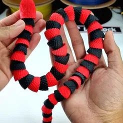 MAGIC SNAKE, ARTICULATED, PRINT-IN-PLACE, POSABLE, ANIMATED, FIXABLE