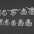 Helmets.png multi part evil chaos marine builder