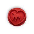 1.jpg Cookie stamp with cookie cutter-  Staffbull in heart