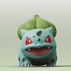 Bulbasaur_2.png STL-Datei Bulbasaur(Pokemon) kostenlos・3D-druckbares Design zum herunterladen