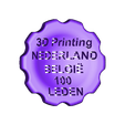Makercoin_nederland_belgie_100_leden.stl Free STL file Makercoin - Officiële 3d printer groep Nederland/België・3D printable model to download