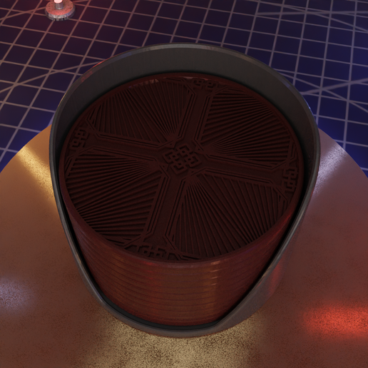 Capygon Coasters - Art Deco Pattern 3D model