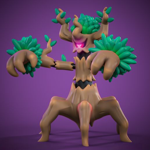 High Quality Trevenant Miniature - 3D Printable STL Model For Tabletop Gaming and Display 3D model preview