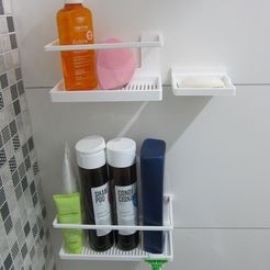 Shampoo bottle holder by Ronster, Download free STL model